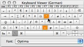 Image: Keyboard viewer of Mac OS